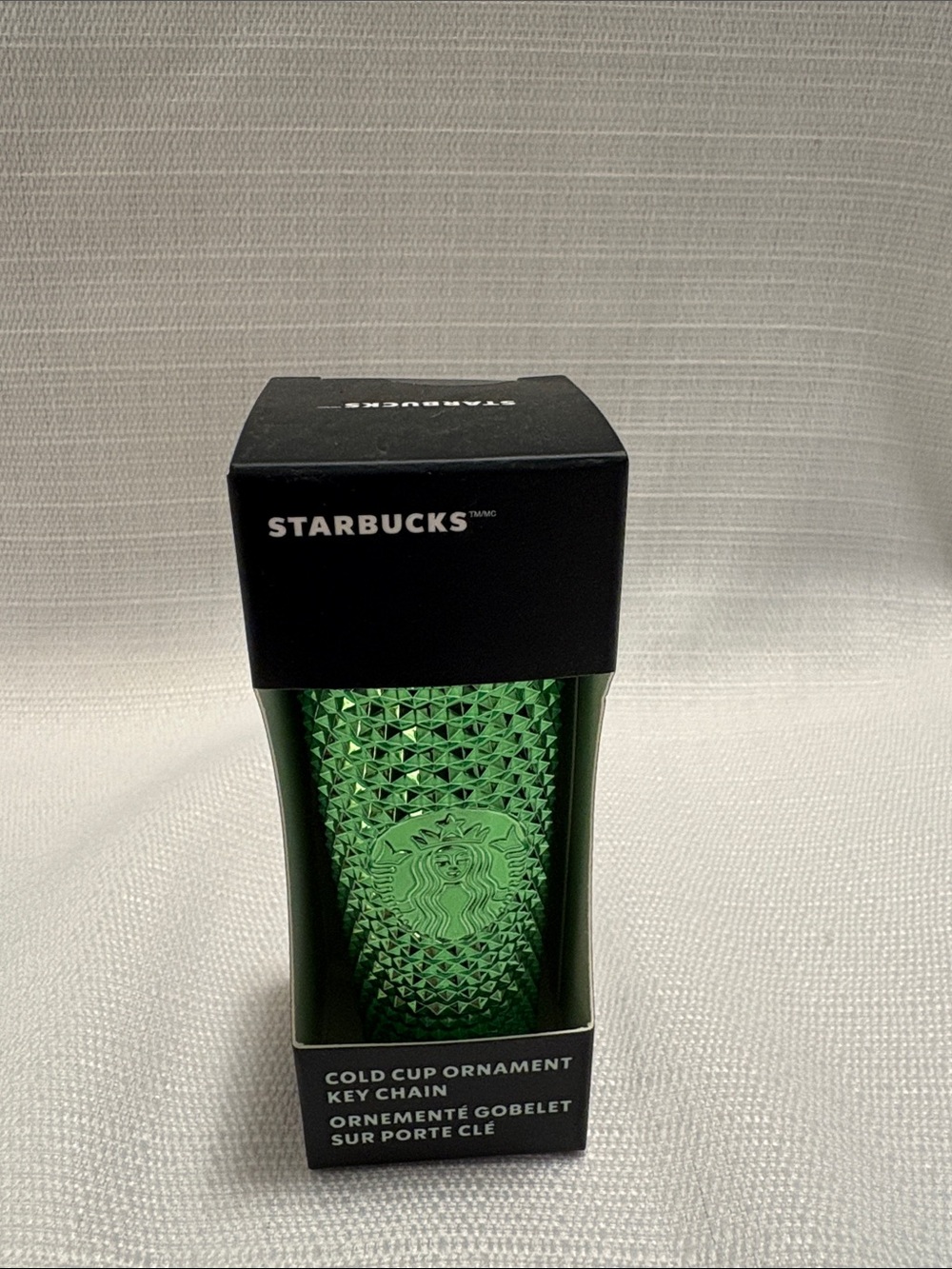 Starbucks Green Textured Cold Cup Keychain
